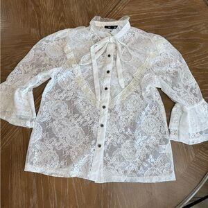 Ups & Downs White / off white Lace Blouse